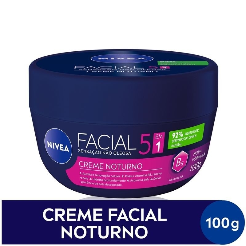 Creme Nivea Facial Hidratante Noturno Renovação Celular 100G