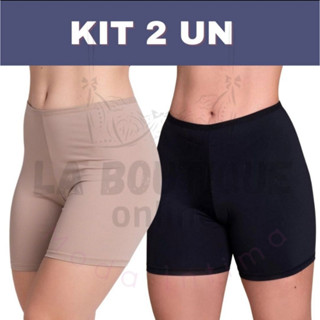 Kit 2 Short Anágua Modelador Básico Segunda Pele.