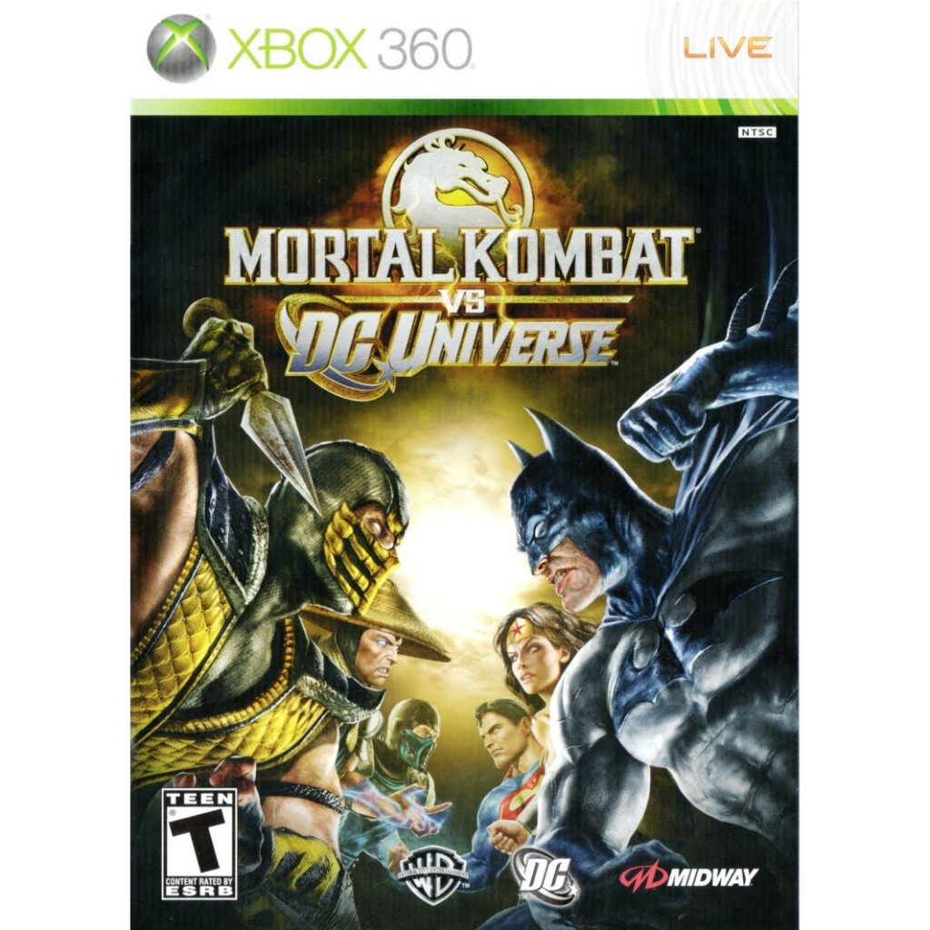 mortal kombat vs dc universe xbox 360 - MIDIA FÍSICA