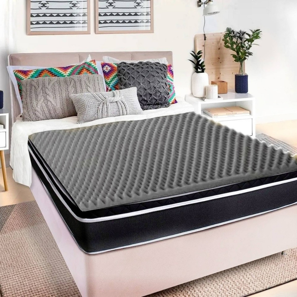 Colchonete Queen D33 Casca De Ovo Caixa De Ovo Hospitalar em Oferta na Shopee