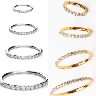 Piercing Orelha Nariz Argola CLIK Titânio Pvd Zircônia Piercing Septo de Boca Argola Titanium em Oferta na Shopee