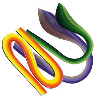 Kit 300 Tiras Papeis Coloridos Quilling Filigrama