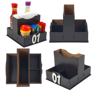 30 Porta Guardanapo Preto de Mesa Suporte Papel Organização Cozinha em Oferta na Shopee