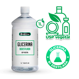 Glicerina Vegetal Bidestilada USP 100% Pura 1000ml - Uso Cosmético, Alimentício, Tintas e Resinas em Oferta na Shopee