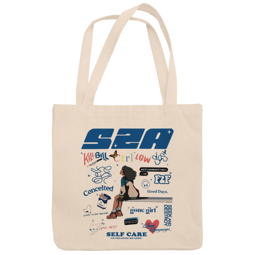Bolsa Sacola Ecobag Brim Cru Com e Sem Zíper Musica 100% Algodão — imagem 2 de 2