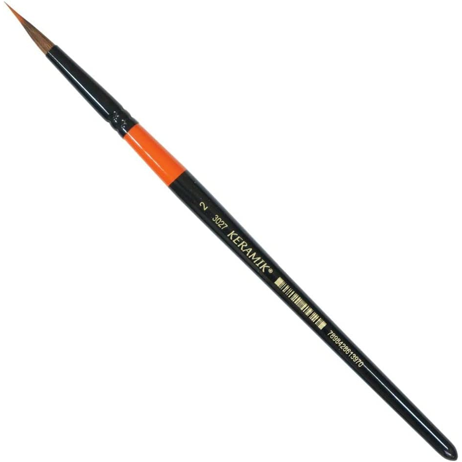 Pincel Tanque Aquarela Redondo Keramik 3027 N 2