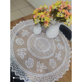 Toalha de Fogão, Centro de mesa Renda Redonda em Oferta na Shopee