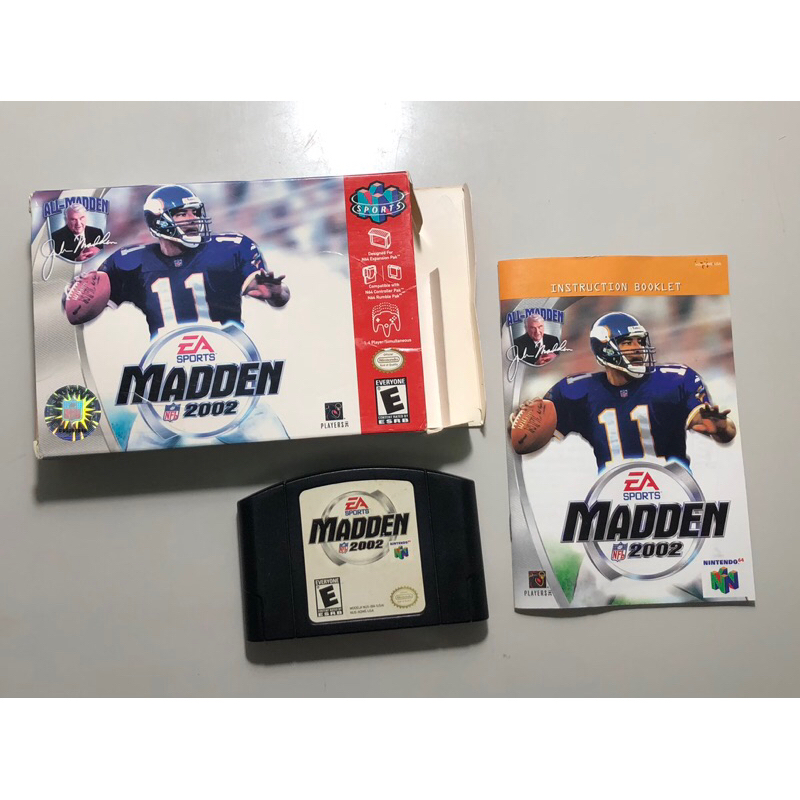 N64 : Jogo Madden 2002 Americano Original completo N64