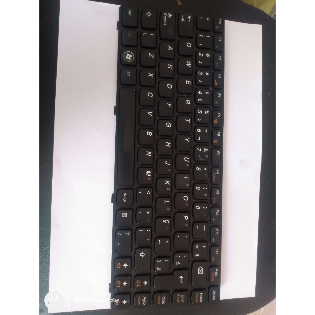 Teclado Usado Notebook Lenovo G470 G475 Em Bom Estado