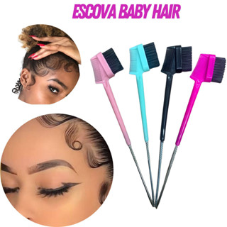 Pente Escovinha Baby Hair Multifuncional 2 em 1 Afro