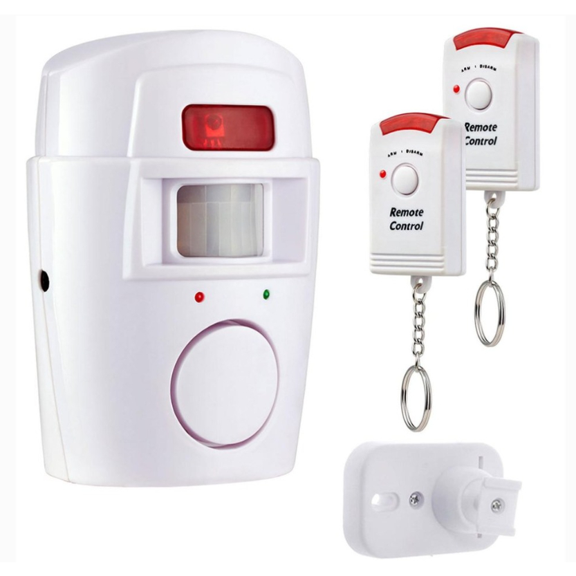 Alarme Residencial Comercial Sensor Sem Fio Sirene 105Db Com 2 Controles