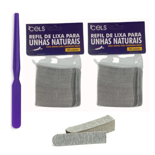 1 Base Lixa + 200 Unidades de Refil Lixas Para Unhas Naturais - Cels em Oferta na Shopee