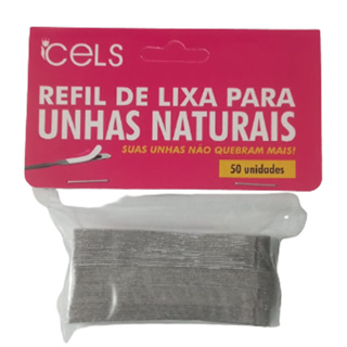 Refil Para Lixa de Unha Natural Cels - 50 Unidades em Oferta na Shopee