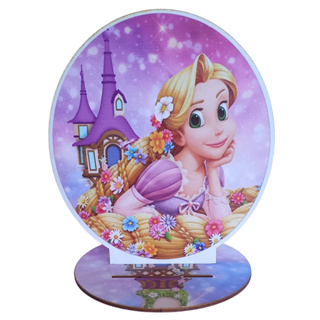 Centros Mesa Rapunzel Cenário Rosa Personalizado Lembranças Festa c/ 12 uni em Oferta na Shopee