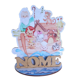 12 Centros de Mesa Arca noé Vazada Personalizado Lembranças Festa em Oferta na Shopee