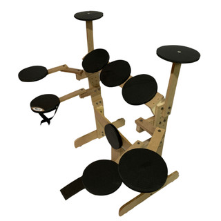 Bateria De Estudo Marfim C/ Pad 2 Em 1 - Bateria Praticável Sienmpre Music