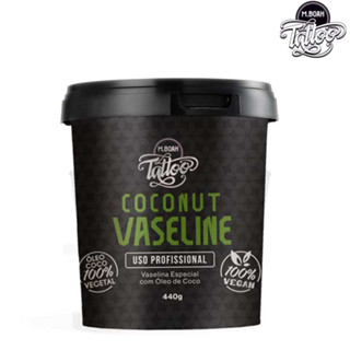 Vaselina Coconut Tatuagem Especial Com Óleo De Coco 440g - 100% Vegan