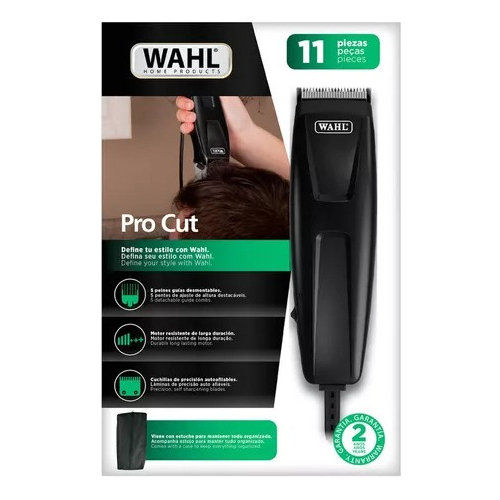 Máquina de Cortar Cabelo Wahl Pro Cut 11 peças - 2 ANOS DE GARANTIA