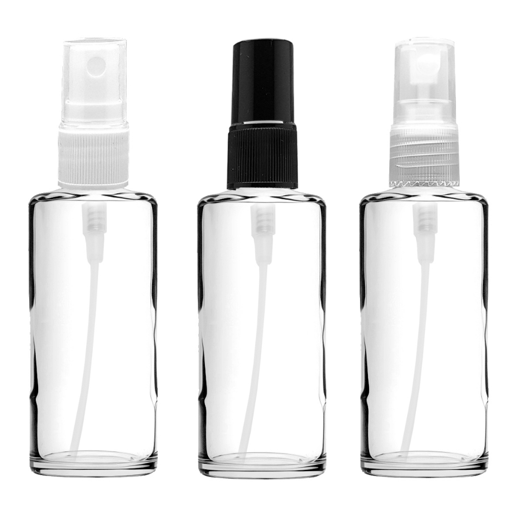 10 Vidros de 60 ml cilíndrico mod. laquê com válvula spray