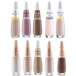Impala Nude - Kit 10 Esmaltes Tons Nude