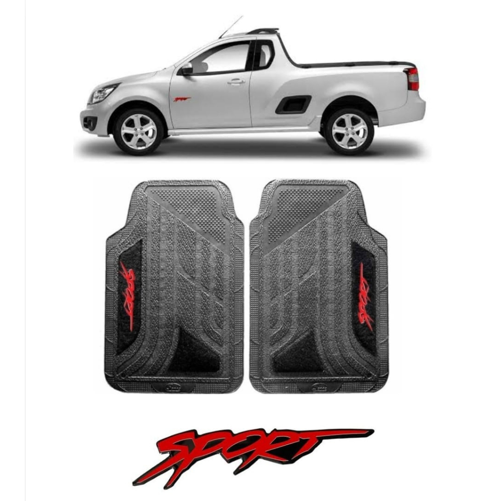 Tapete Borracha Pvc Automotivo Sport Dubai Carro Modelo Universal Barato 4 peças Gm Montana