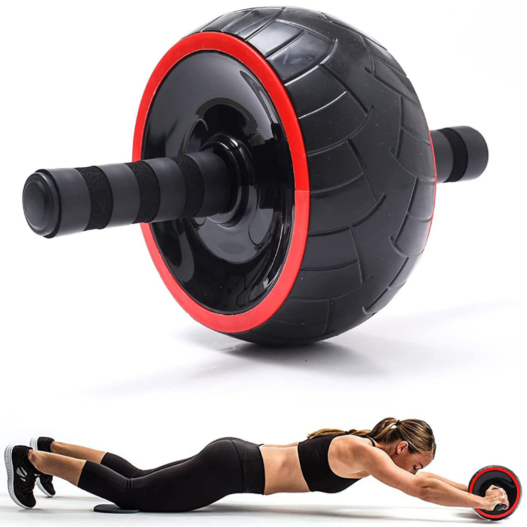 Roda Rolo Abdominal Lorben Polia Larga Aparelho Exercício Fitness