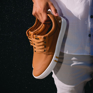 Tenis sapato masculino em couro Polo Jeen Original casual barato