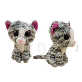 18 / 20 Pelúcias B08 Animais Olhos Brilhantes Tynny Zoiudo Animal Gato Gatinho 16 cm