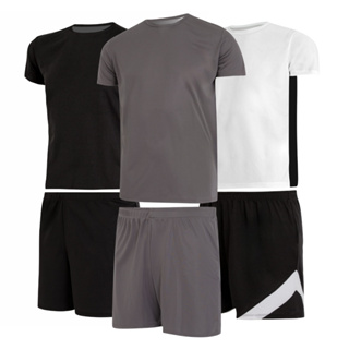 Conjunto Masculino Poliester Academia Básico Dry fit em Oferta na Shopee