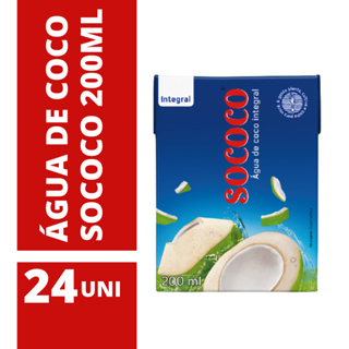 Água De Coco - Sococo 200ml - 24 Unidades em Oferta na Shopee