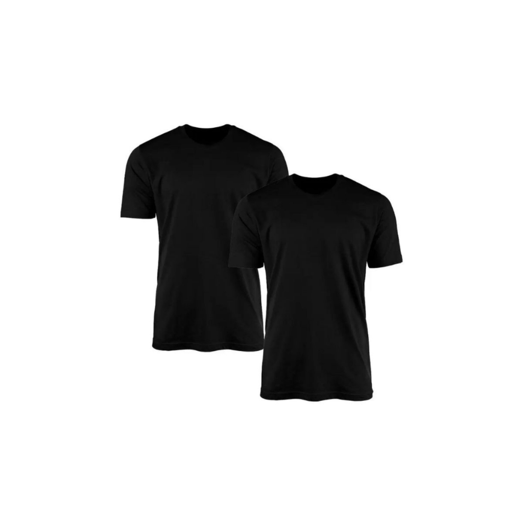 KIT 2 Camiseta Manga Curta 100%Poliéster Casual Treino Academia Esportes Exercícios Corrida