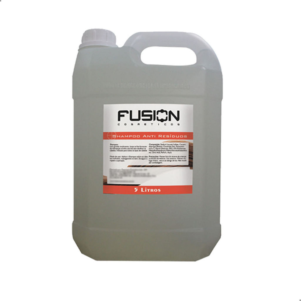 Shampoo Anti Resíduo - 5 Litros - Fusion Cosméticos - LIMPEZA PROFUNDA.