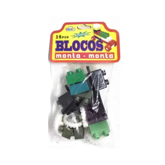 Blocos Monta Monta 14 Pcs Mini Toys Bloquinhos