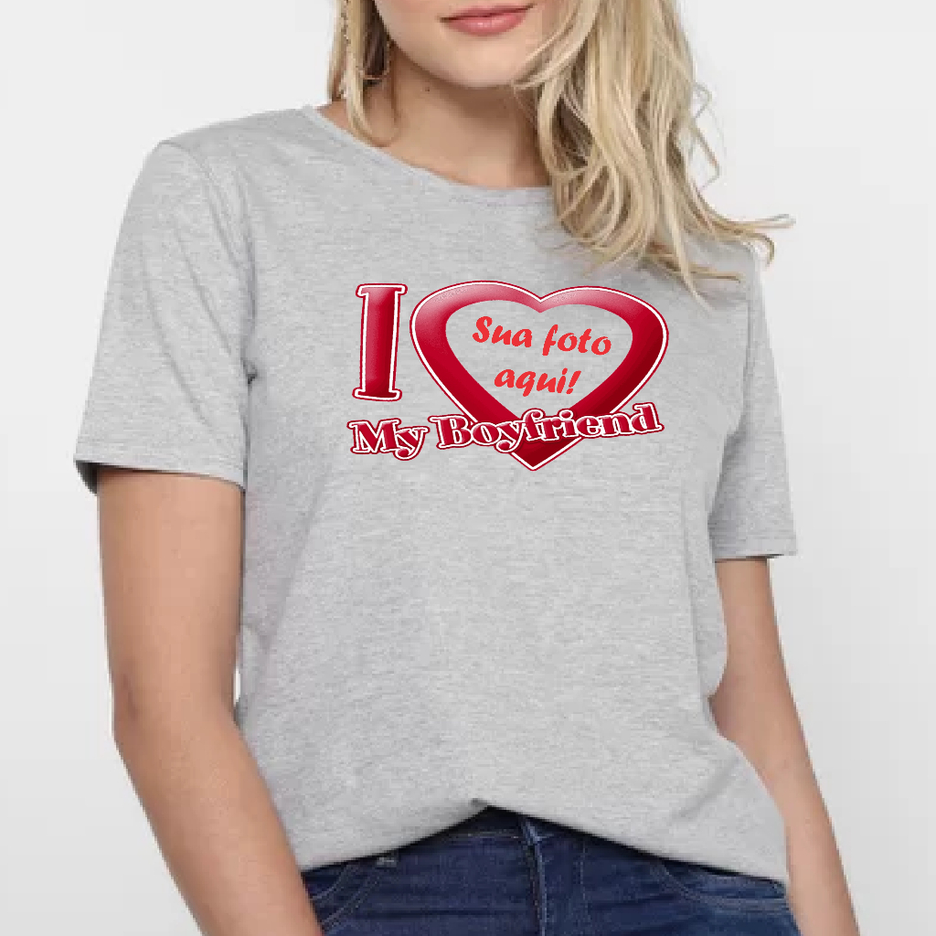 Camisa i love my Girlfriend | Camisa i love my boyfriend | Camisa Personalizada
