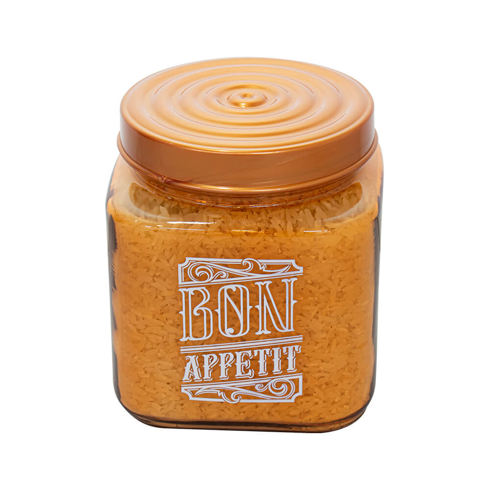 Pote de Vidro para Alimentos Tampa Bon Appetit Bronze 1 Litro - Casambiente H172010800