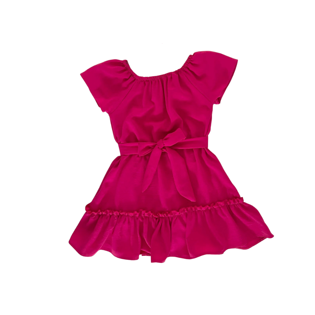 Vestido Infantil Feminino Com Manguinha Alçinha Moda Menina Juvenil Verão Estilo Bloguerinha