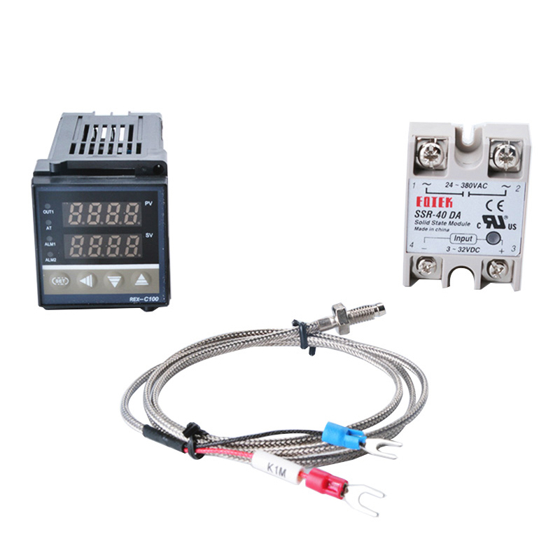 Controlador Universal Temperatura + Relé Fotek Sólido 40a + Sensor K 400ºc