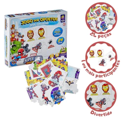Jogo dos Opostos Educativo Personagens da Marvel