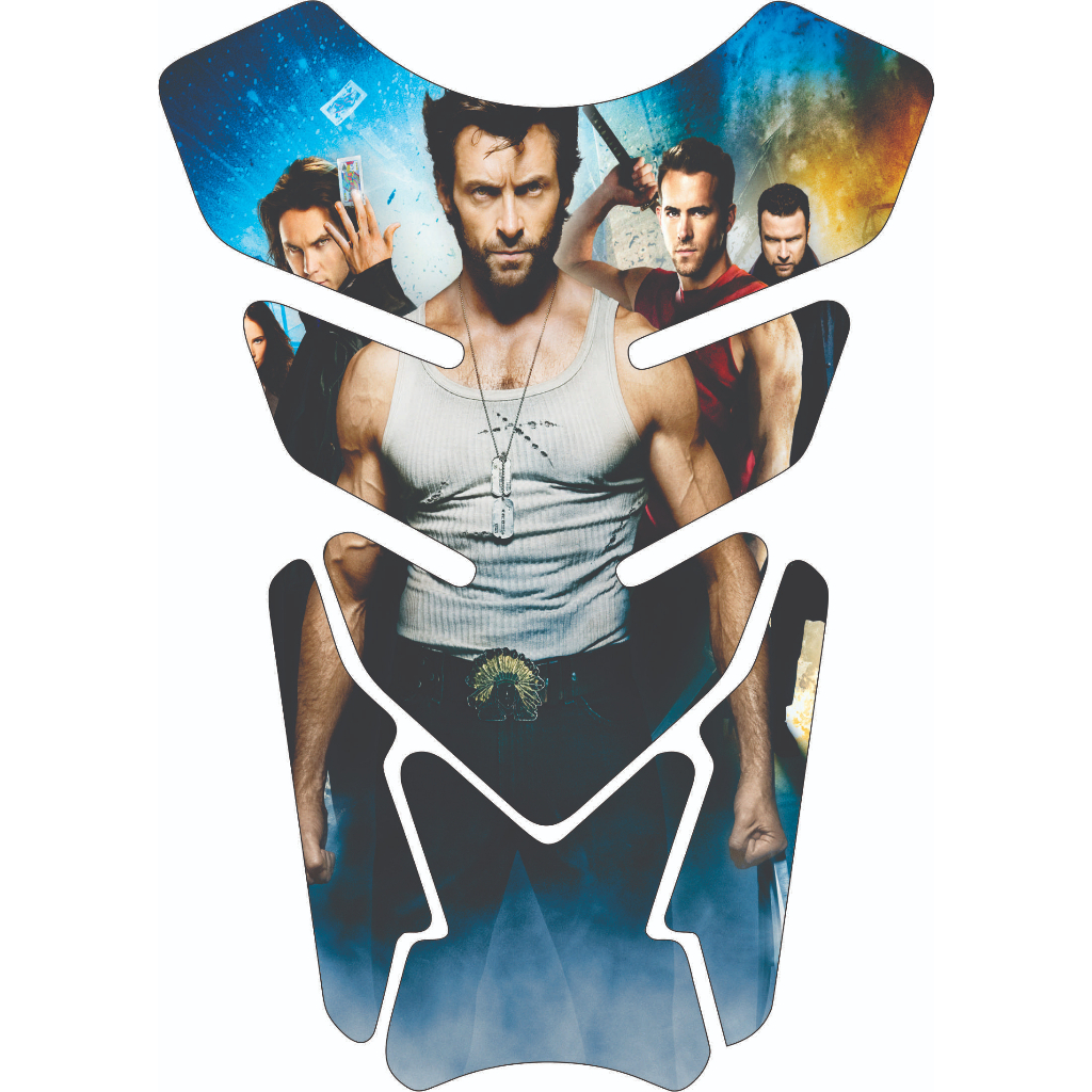  Protetor De Tanque Moto Resinado Tankpad Universal Modelo Wolverine x-man