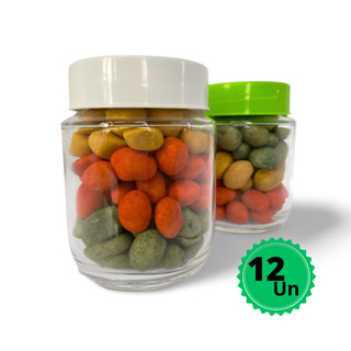 Kit C/12 Potes De Vidros Belém 240ml c/ Tampas Plásticas - Multiuso em Oferta na Shopee