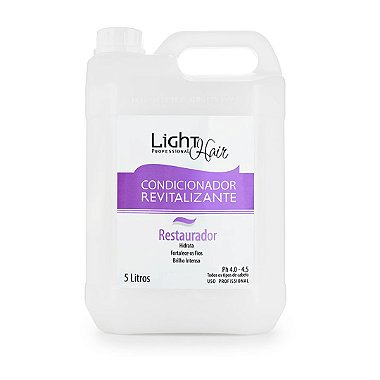Condicionador de Mandioca Profissional 5 Litros Light Hair - Linha Lavatório Fortalecimento