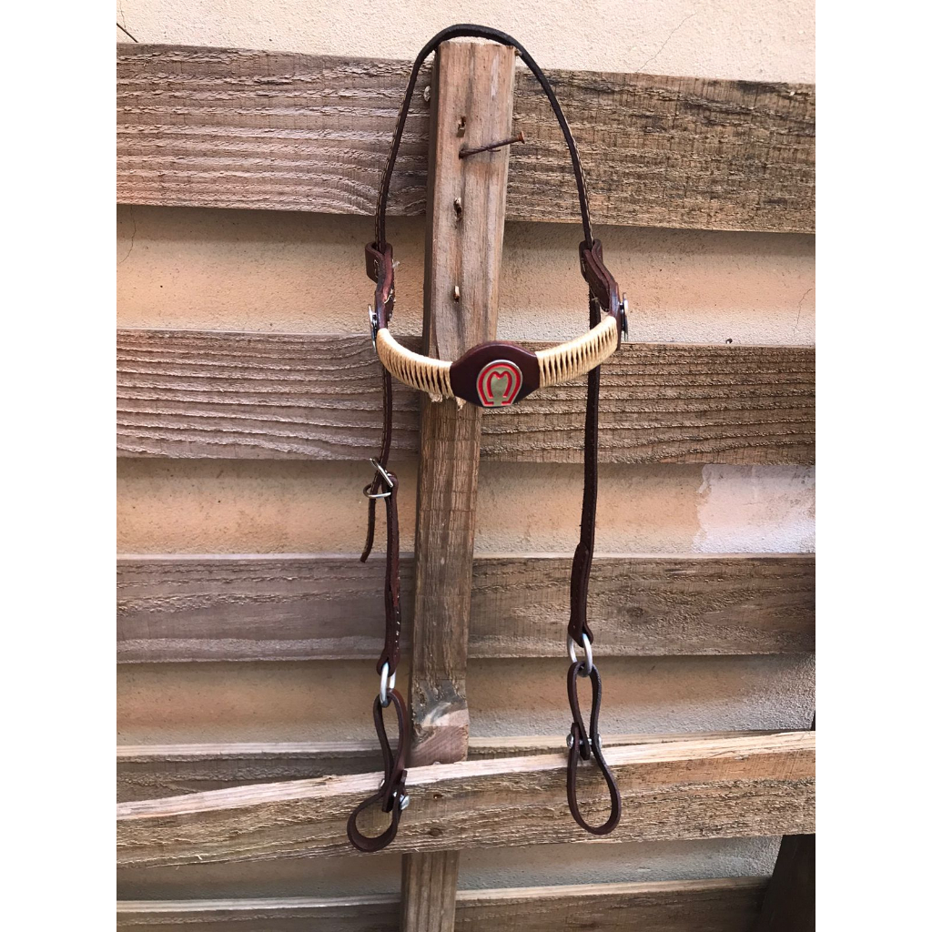 Cabeçada De Couro Com Aplique Mangalarga Ajustável Cavalgada Laser em Oferta na Shopee