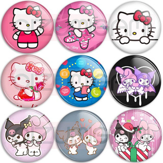 Botons - Bottons - Buttons - Sanrio - Hello Kitty - Kuromi - My Melody - Cinnamoroll - Tam: 4,5cm em Oferta na Shopee