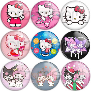 Botons - Bottons - Buttons - Sanrio - Hello Kitty - Kuromi - My Melody - Gudetama - Cinnamoroll - ChocoCat - Little Twins Stars - Pochacco - Tam: 4,5cm