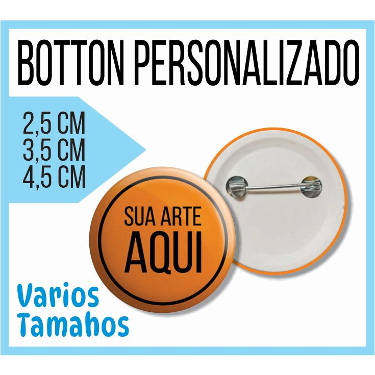 Kit 5 Bottons de2,5 /3,5cm/4,5cm/ Boton (Botom Personalizado)