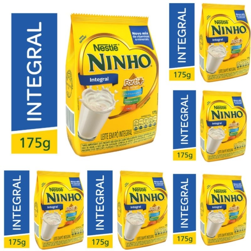 6x Saché Leite em Pó Ninho 175g cada