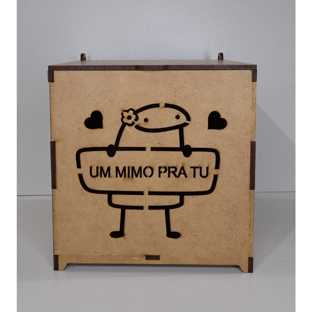 Caixa um mimo pra tu, Caixa de mdf multiuso ideal para Xicaras, chocolates, presentes em Oferta na Shopee