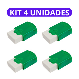 Borracha Plastica Branca Com Capa-grande-Kit 4 Unidades em Oferta na Shopee