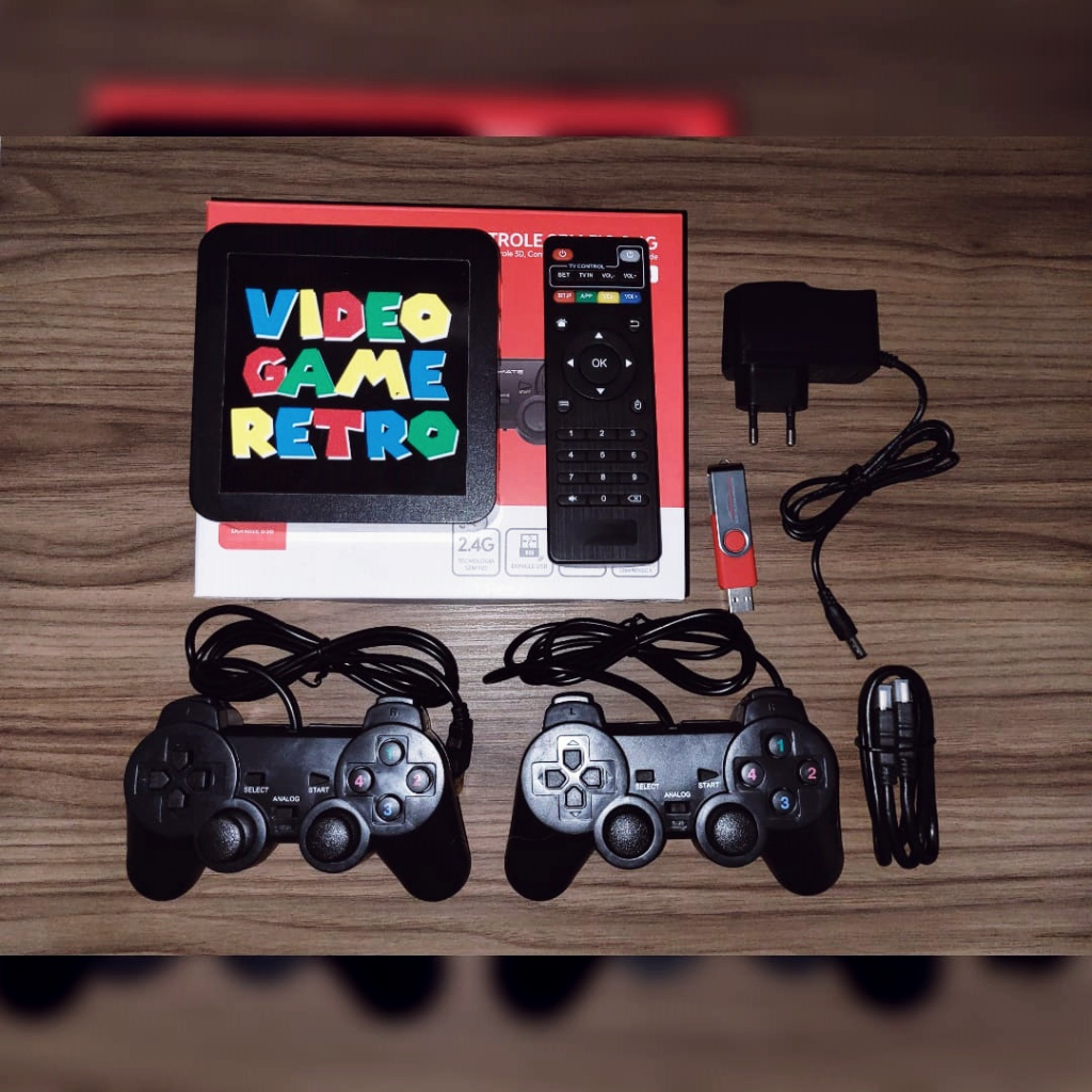 Retro Game Box 98 Mil Jogos + Netflix Youtube Playstore 2 Controles Ps2 Android (Video Game Novo)