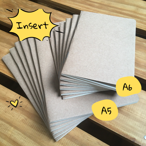 A6 Caderno kraft | Insert para Capa Midori em Oferta na Shopee